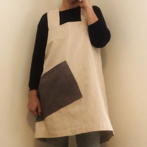 Canvas apron dress